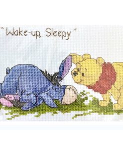 Little Suzy's Zoo Yellow Duck with Bear Toy Stamped Cross Stitch Baby –